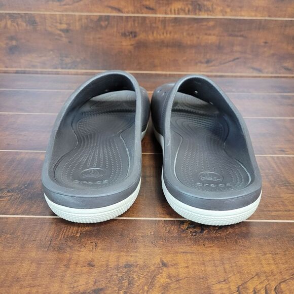 Crocs Classic Slide Sandals Brown Tan Mens Size 12 - Picture 5 of 10